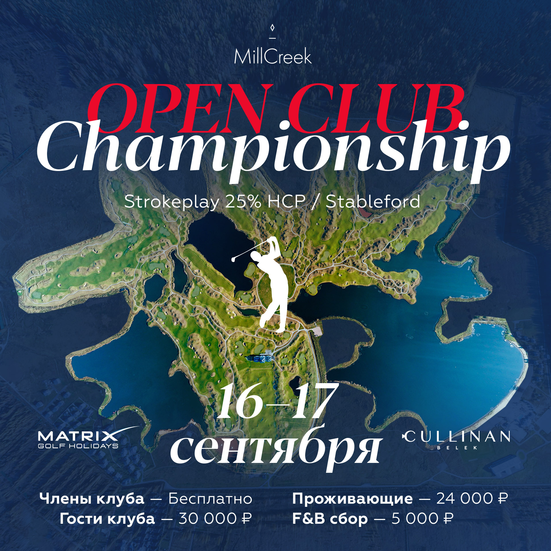 Открытый Чемпионат Клуба MillCreek 2023 by Cullinan Golf Belek